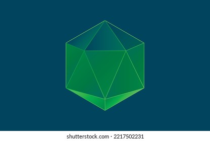 gem gradient vector illustration colorful design
