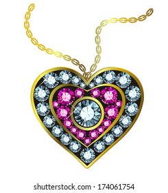 Gem Heart Pendant