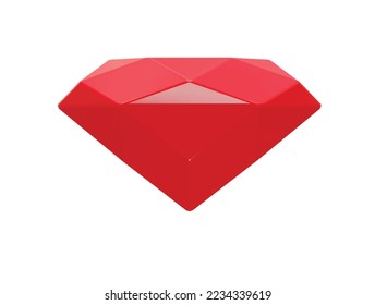 Icono de Gem 3d ilustración de representación vectorial