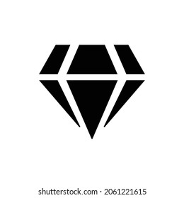 Edelsymbol. Flaches Design einzeln auf weißem Hintergrund. Vektorgrafik
