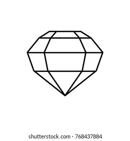 gem icon illustration isolated vector sign symbol