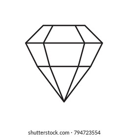 gem icon illustration isolated vector sign symbol 