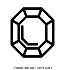 gem icon or logo isolated sign symbol vector illustration - high quality black style vector icons
