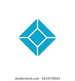 gem icon Simple thin line stroke vector