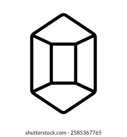 gem icon Vector illustration in black