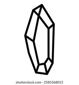 gem icon Vector illustration in black