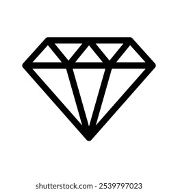 Ilustração de design de símbolo de vetor de ícone Gem