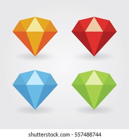 gem icons in various colours