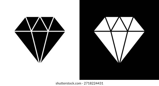 Iconos de gemas. Vector Plantilla Ilustración Símbolo Píxeles Perfecto