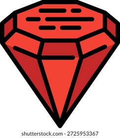 Gem jewel diamond ruby icon