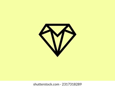The Gem logo design with a tie symbol on the middle
