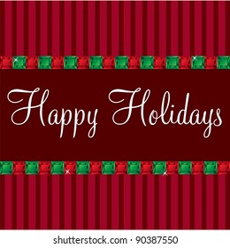 Gem Merry Christmas card in vector format.