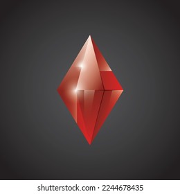 Gem, Piedra preciosa, Icono de interfaz de usuario de saqueo de juegos, ilustración vectorial.