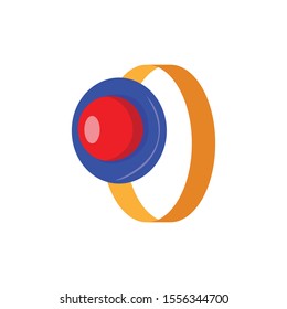 Gem ring simple illustration clip art vector