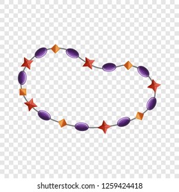 Gem stone bracelet icon. Cartoon of gem stone bracelet vector icon for web design  