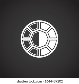 Gem stone icon on background for graphic and web design. Creative illustration concept symbol for web or mobile app.