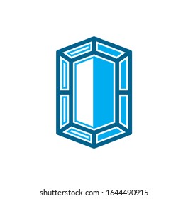 Icono Gem stone en el fondo para diseño gráfico y web. Símbolo de concepto de ilustración creativa para aplicación web o móvil.