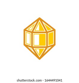 Icono Gem stone en el fondo para diseño gráfico y web. Símbolo de concepto de ilustración creativa para aplicación web o móvil.