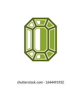 Icono Gem stone en el fondo para diseño gráfico y web. Símbolo de concepto de ilustración creativa para aplicación web o móvil.