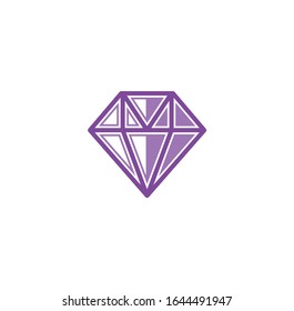Icono Gem stone en el fondo para diseño gráfico y web. Símbolo de concepto de ilustración creativa para aplicación web o móvil.