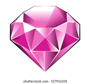 Gem stone - pink sapphire.
