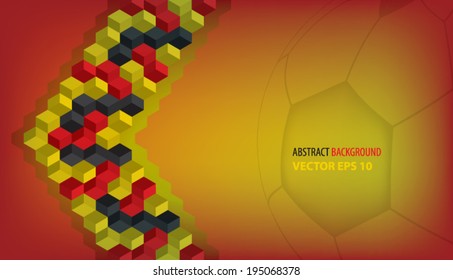 Gemany 3d abstract background vector