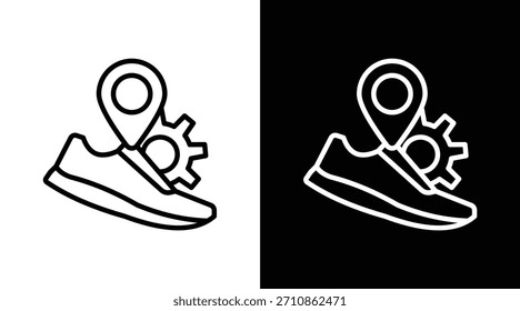Gemba Versión de dos tonos en fondo blanco y negro