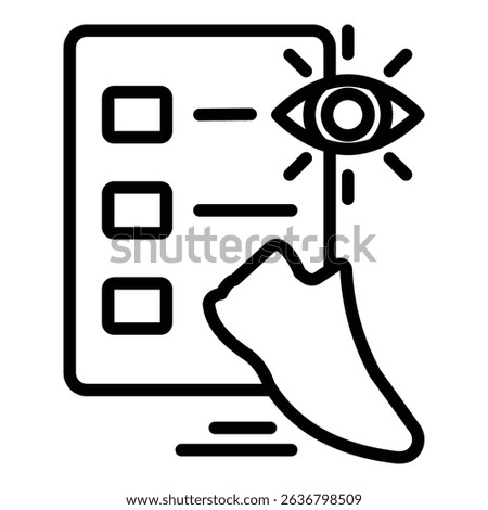 Gemba Walk Icon Line Style For Various Design Purposes