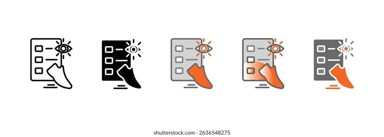 Gemba Walk Icon Set Multiple Style Collection