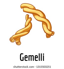 Gemelli icon. Cartoon of gemelli vector icon for web design isolated on white background