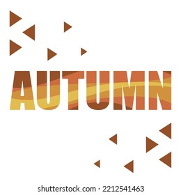 Gemetric autumn background - vector illustration