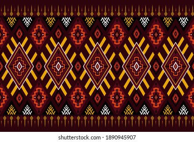 Diseño tradicional de origen, alfombra, papel pintado, vestimenta, envoltura, tejido, iluminación vectorial.estilo bordado.