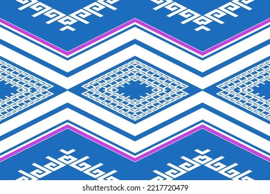 Gemetric ethnic oriental ikat pattern traditional Design for background,carpet,wallpaper,clothing,wrapping,batiK,fabric,vector illustraion,embroidery style.