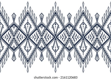 Gemetric ethnic oriental pattern traditional Design for background,carpet,wallpaper,clothing,wrapping,batic,fabric,vector. Decorative strip for textiles.