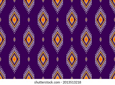 Gemetric ethnic oriental seamless pattern traditional Design for background,carpet,wallpaper,clothing,wrapping,batic,fabric,vector illustraion.embroidery style.