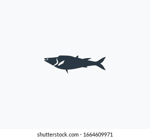 Gemfish icon isolated on clean background. Gemfish icon concept drawing icon in modern style. Vector illustration for your web mobile logo app UI design.