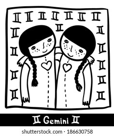 Gemini black and white