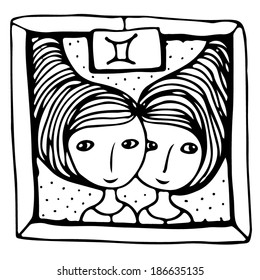 Gemini black and white