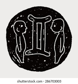 Gemini Constellation doodle