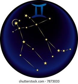 the Gemini constellation plus the Gemini astrological sign