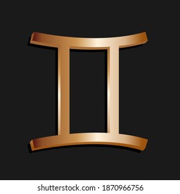 gemini copper in the dark background.