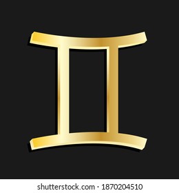 gemini gold in the dark background.