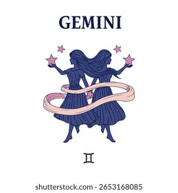estrela da arte pop do horroscópio gemini