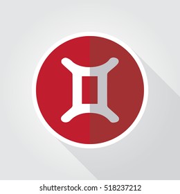 Gemini Icon Design Illustration Template Element