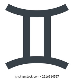 gemini modern concept ui ux icon for website, app, presentaion, flyer, brochure etc.