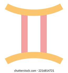 gemini modern concept ui ux icon for website, app, presentaion, flyer, brochure etc.