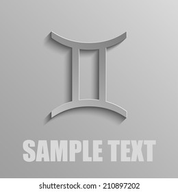 Gemini on a gray background