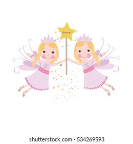 Gemini sign astrological Cute fairytale 
