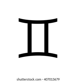 Gemini sign . Vector illustration