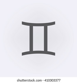 Gemini sign . Vector illustration